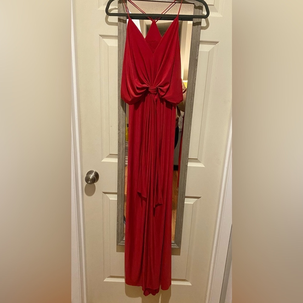 Misa Los Angeles, Domino tie front, maxi dress